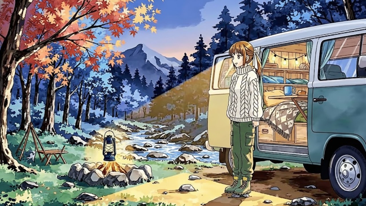 A Quiet Family Camping Trip in Our Mobile Home  ✨ Dreamy Forest Hideaway 森の隠れ家