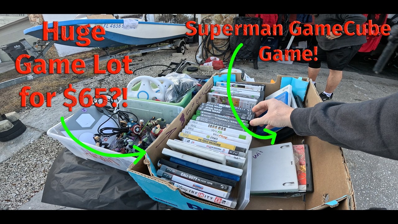 Huge Game Lot for $65? This Estate Sale Cut Us Some Crazy Deals! - Yard Sale Pickers