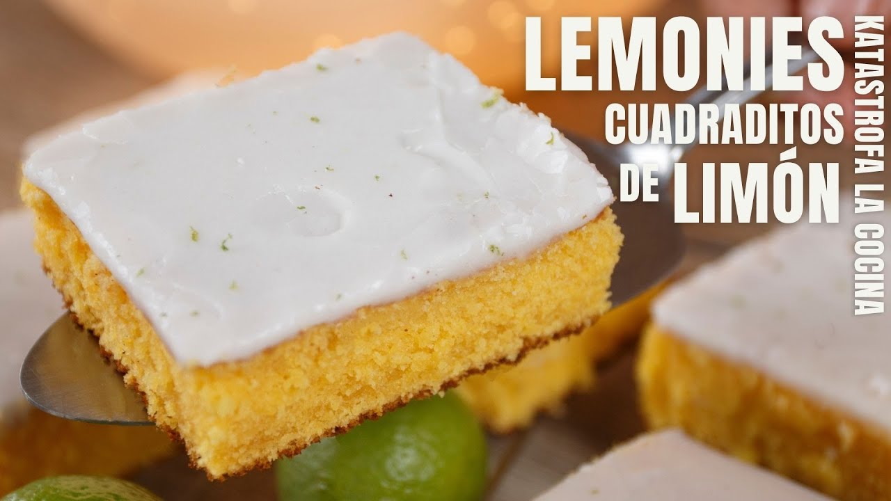 Lemonies o cuadraditos de limón glaseados, fáciles y rápidos para compartir
