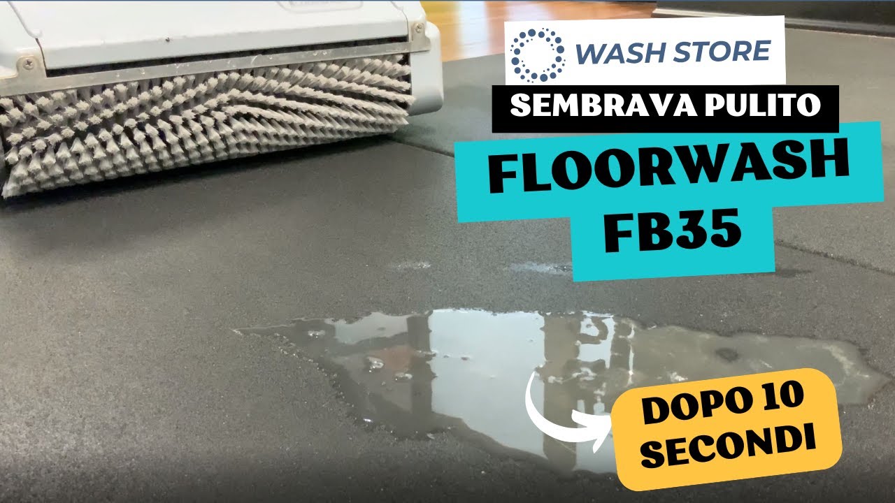 Pulizia Profonda Pavimento Gommato: Sembra Pulito, ma Guarda Cosa Abbiamo Trovato con Floorwash FB35