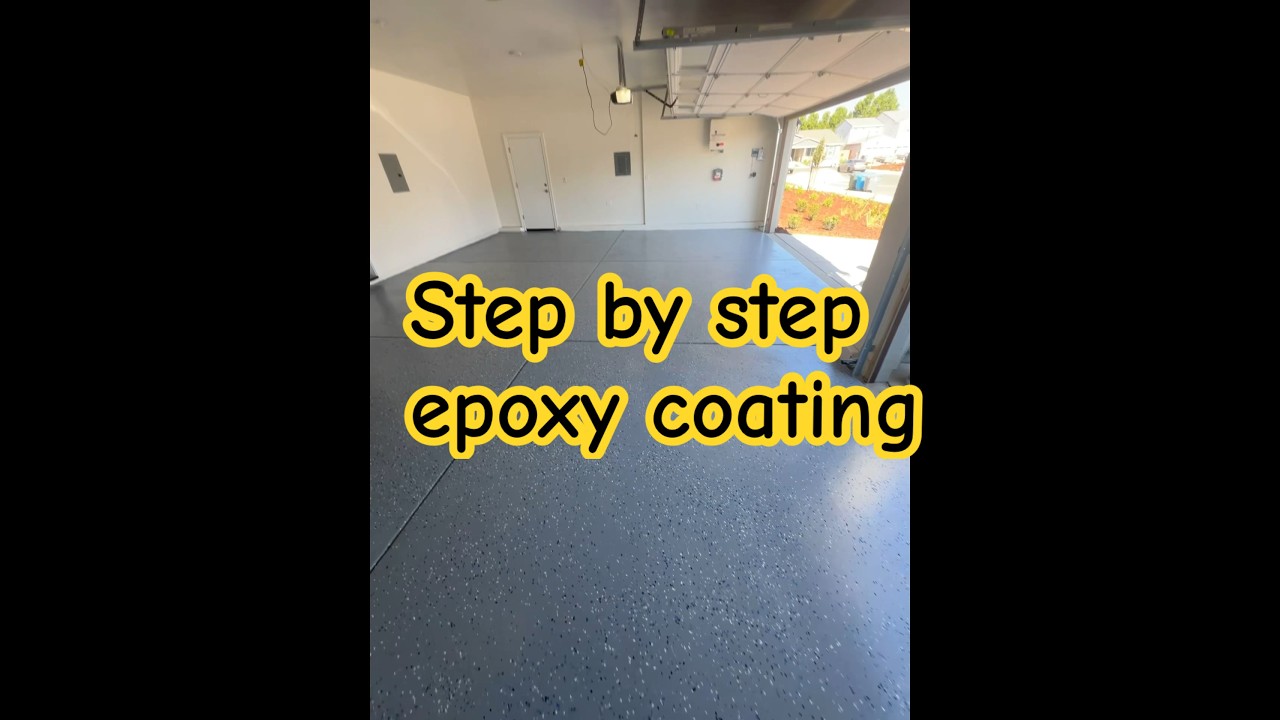 Как сделать эпоксидный пол в гараже шаг за шагом #diyproject #epoxyresin #homeproject