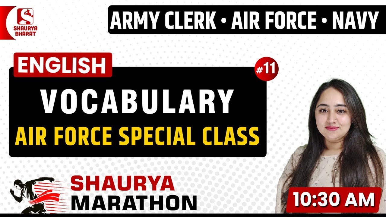 #11 Vocabulary Classes (Part 11) for Army Clerk / Air Force / Navy | By Kusha Ma'am