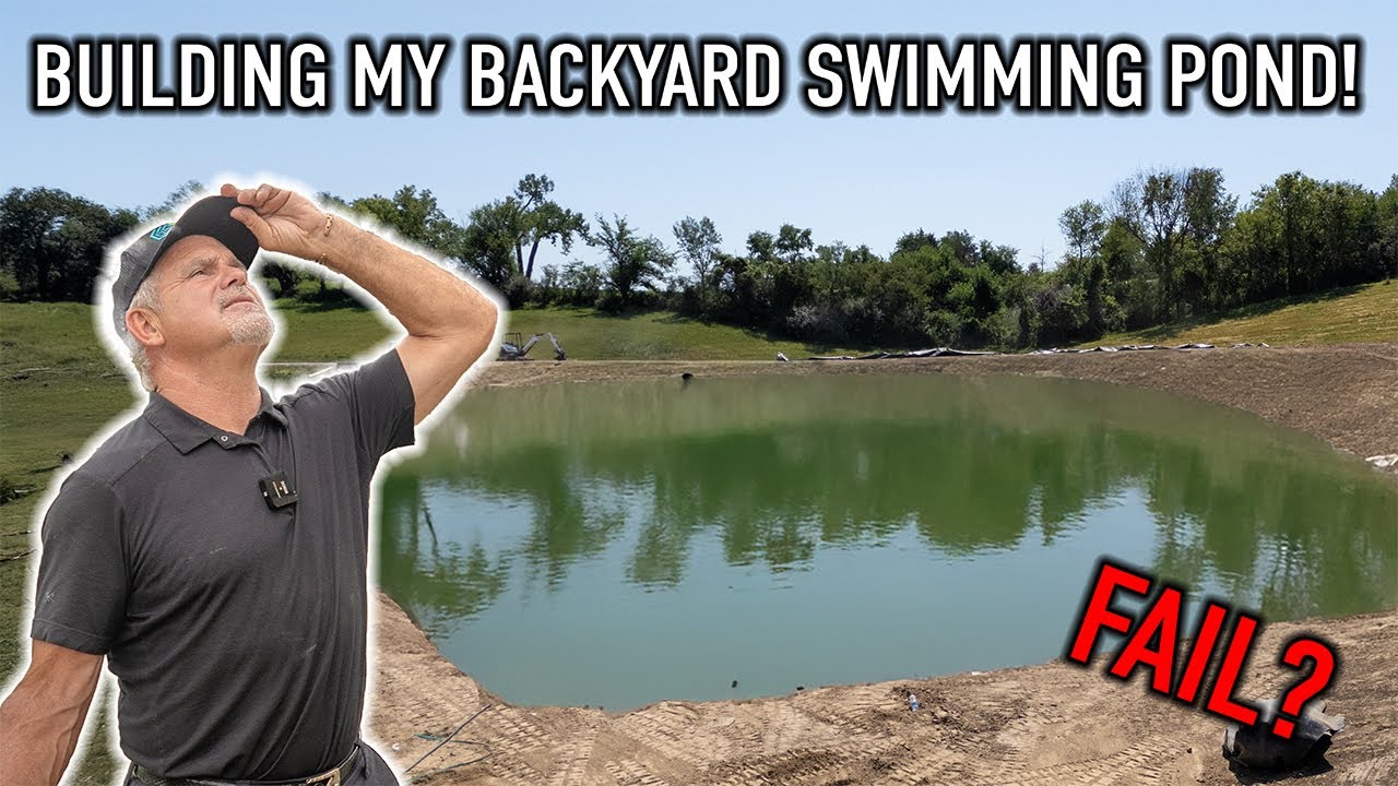 Building My Backyard Pond Build Has Been a DISASTER! (Pond Recap So Far…)
