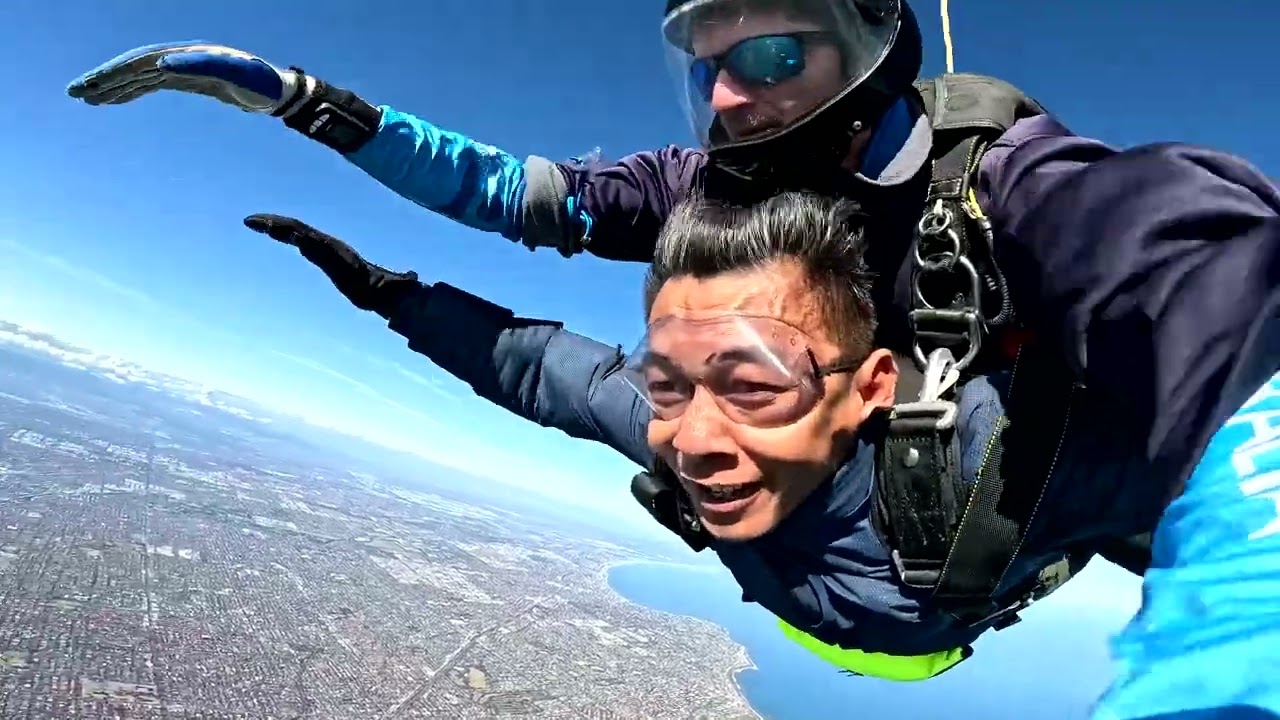 Skydive Australia at St. Kilda, Melbourne Australia 13th June 2025