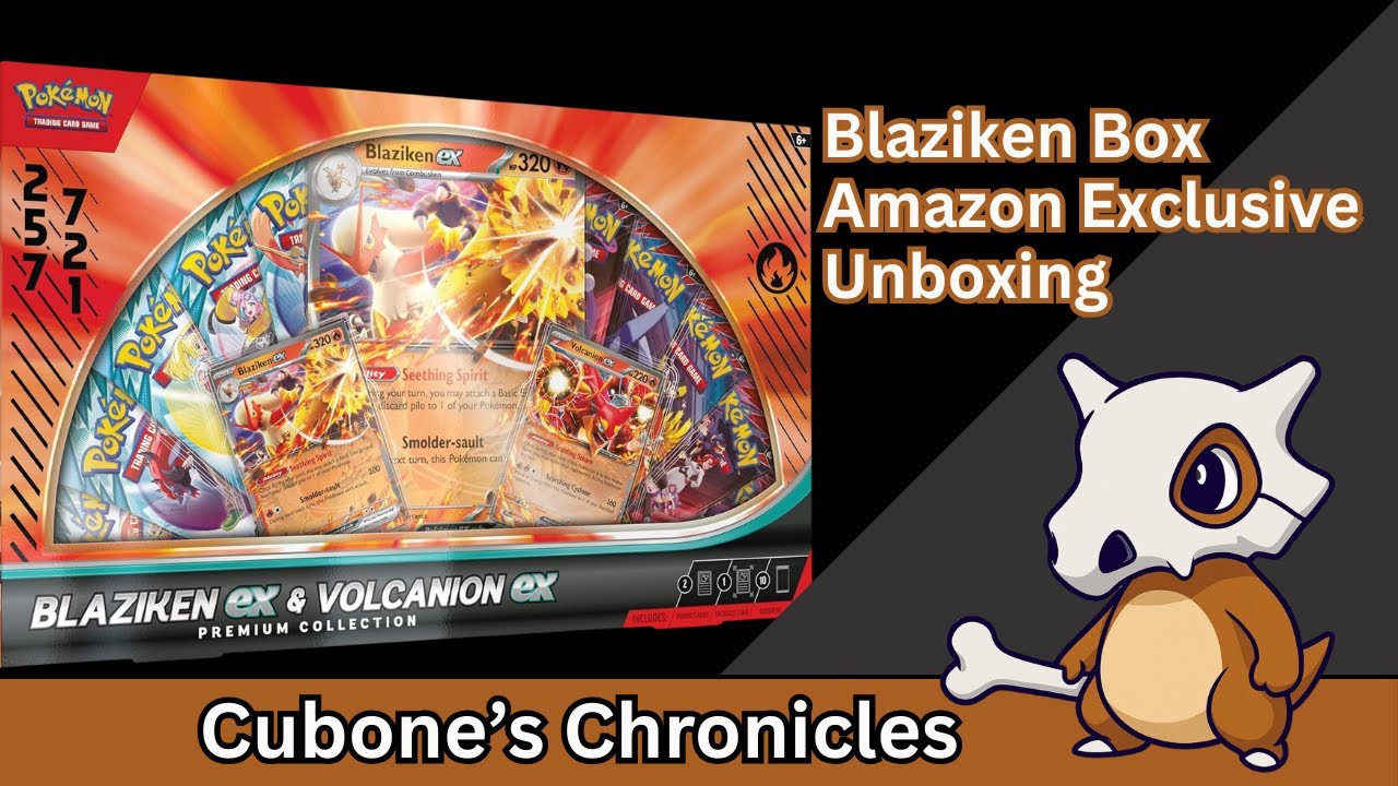 Opening the Amazon Exclusive Blaziken & Volcanion ex Box! 🔥