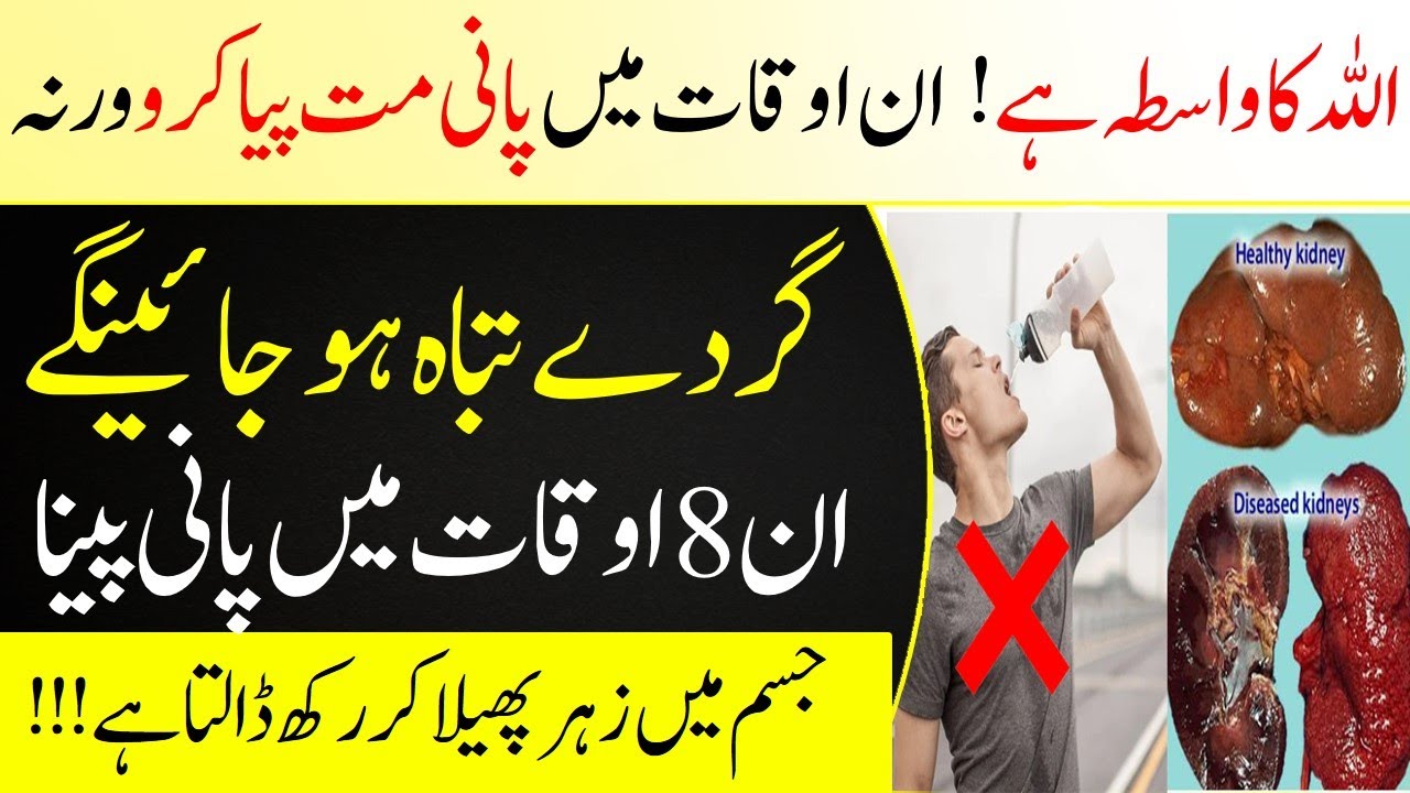 Drinking water in these 8 hours damages the kidneys | Never drink water during these times | IT