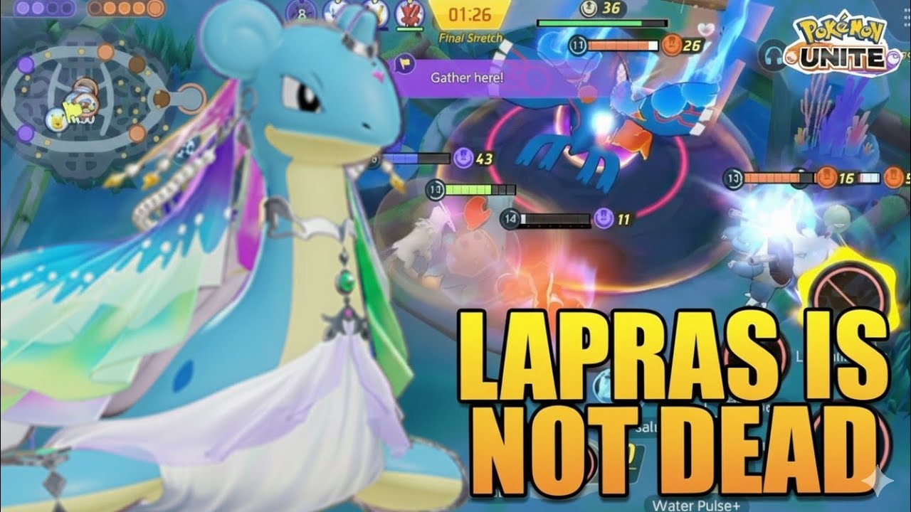LAPRAS'S SUPPORT TAKES THE MATCH TO VICTORY||POKÉMON UNITE||SHADOW UNITE