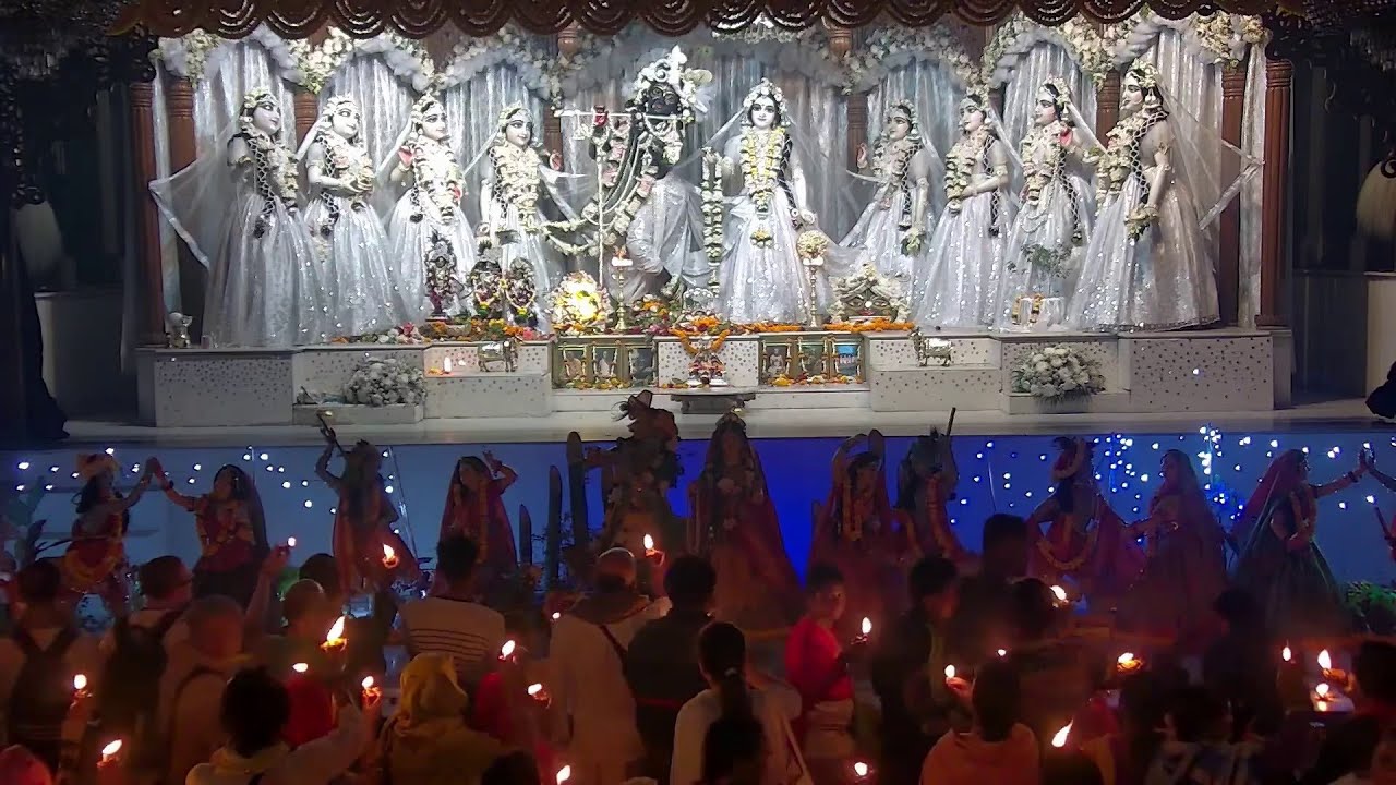 November 27, 2023 -  Mayapur Temple - Niranjana Swami & Sivarama Swami - Damodarastakam, Kirtan