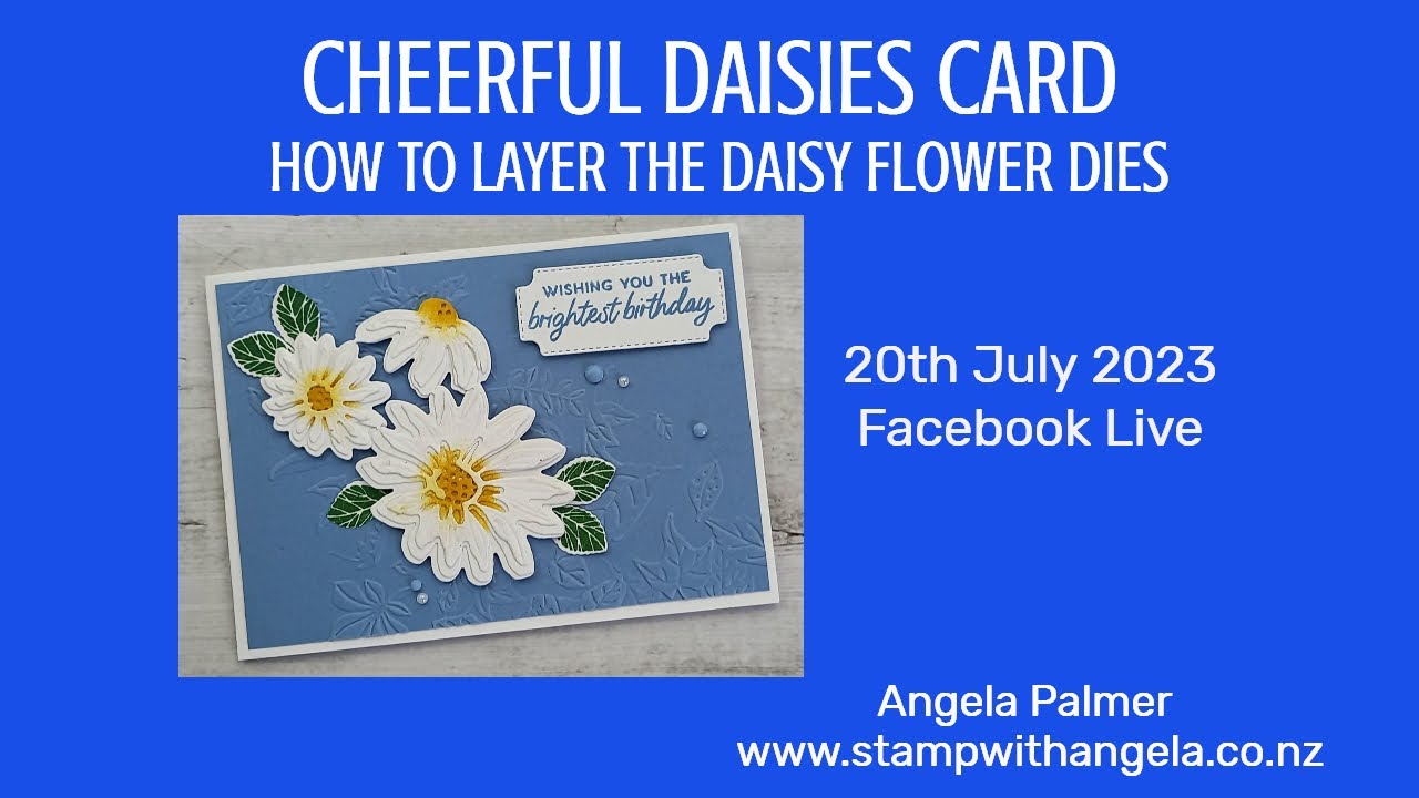 Cheerful Daisies Card & Tips For Using Cheerful Daisies Dies