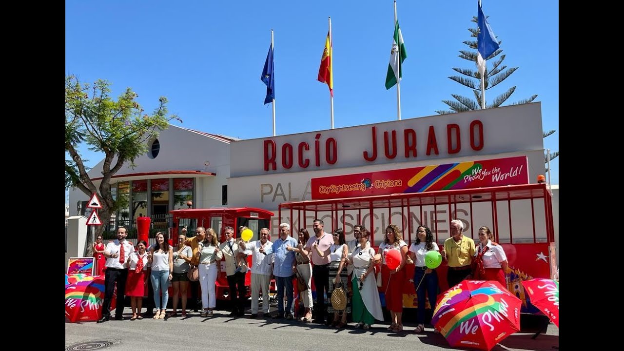 Inauguración del tren turístico de Chipiona