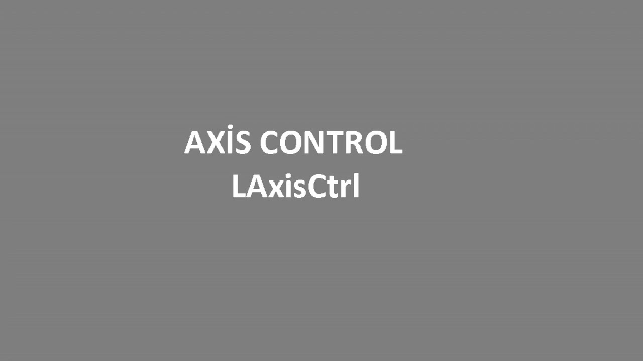 Siemens Positioning Axis Control (LAxisCtrl) - Motion Control