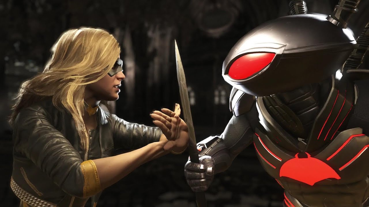 Injustice 2 : Black Canary Vs Black Manta - All Intro/Outros, Clash Dialogues, Super Moves
