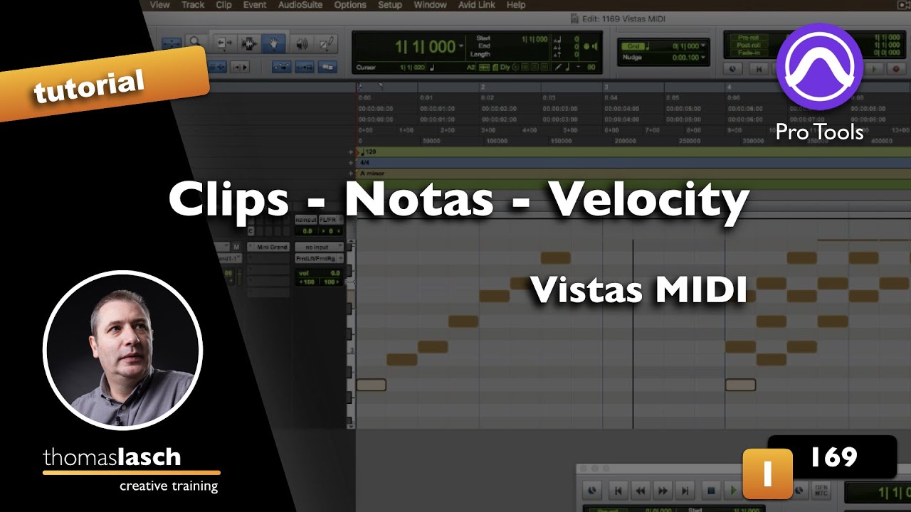 Aprende Pro Tools | Vistas MIDI