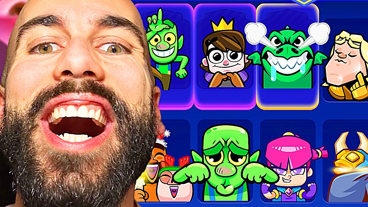 LE EMOTE SCELGONO IL MIO DECK! 🎭🔥 SFIDA DELLE PROVOCAZIONI SU CLASH ROYALE!