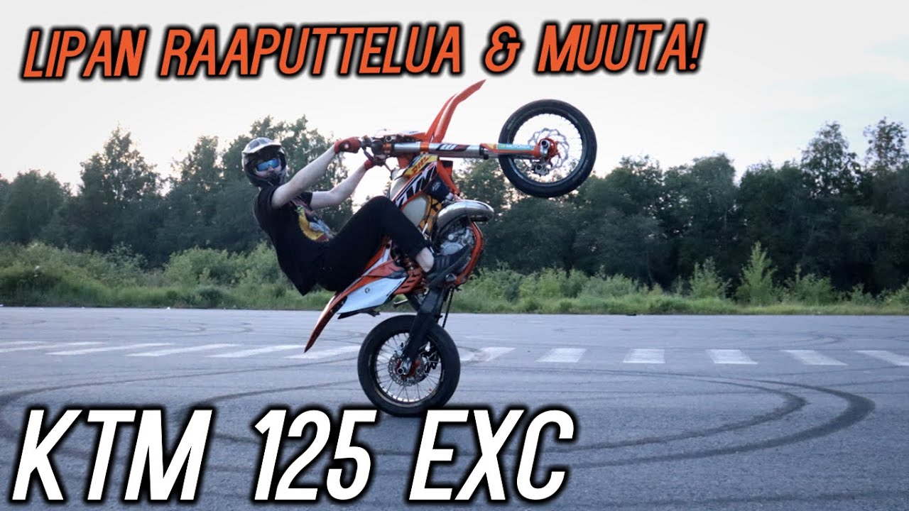 KTM EXC 125 kes&auml;illan ajelut! | Lipalle, tulppa hajoaa ja muuta!