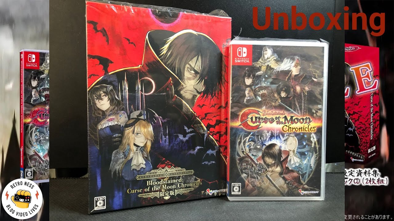 [RetroNess] - Unboxing - Bloodstained: Curse of the Moon Chronicles Limited Edition  Nintendo Switch