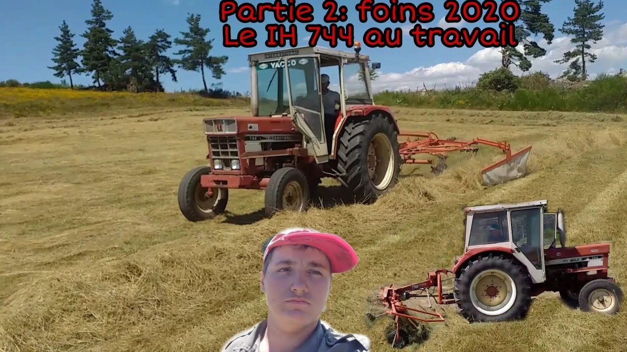 Partie 2: Foin 2020 ( le IH 744 au travail ). N° 47