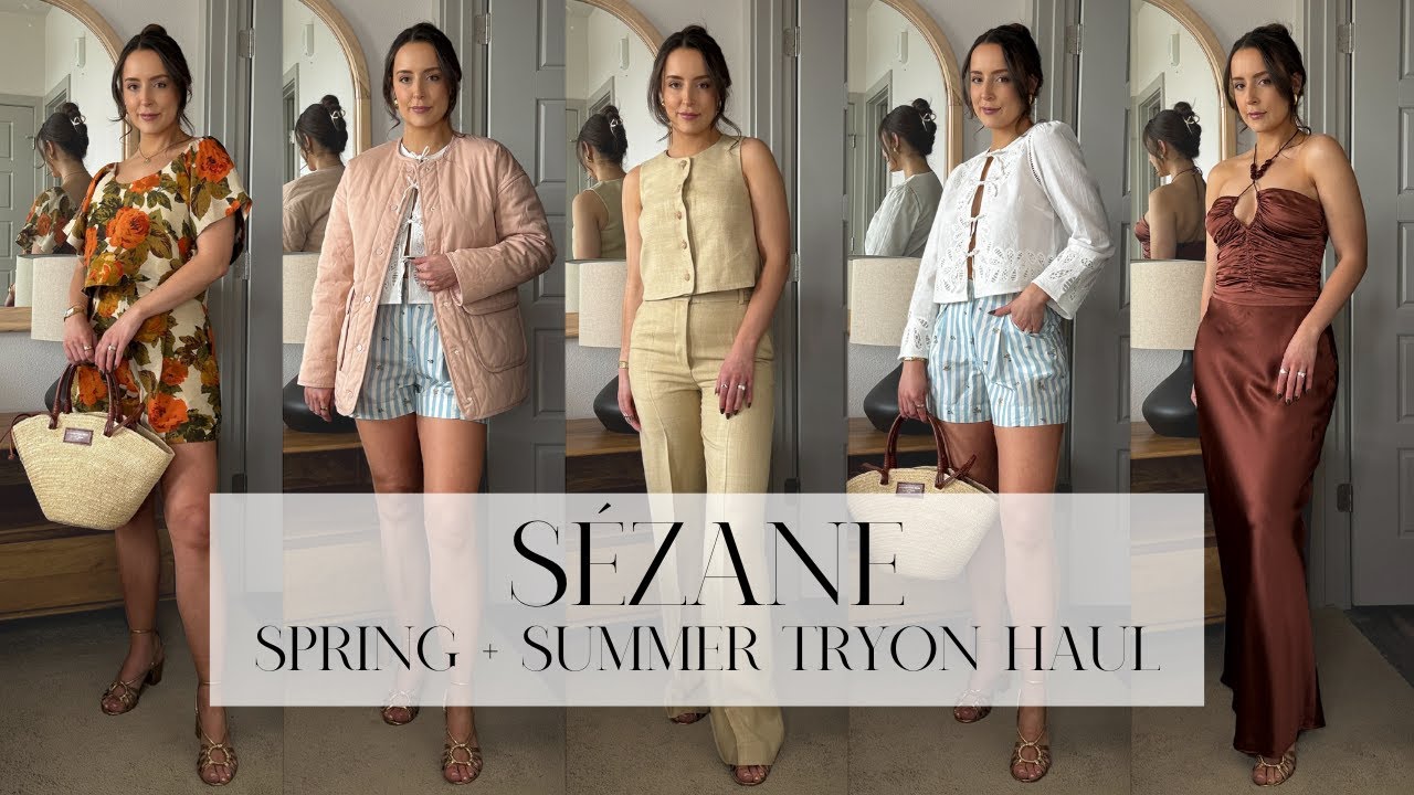 SÉZANE SPRING + SUMMER HAUL 2025 //  Trying on and reviewing my favorite selects!