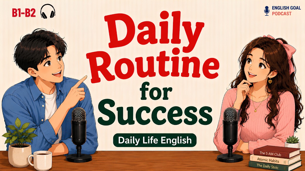 English Podcast for Daily Life Conversation | Talking About Daily Routine for Success
