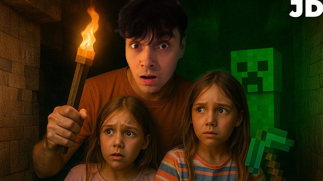 SZUKAMY z dziećmi DIAMENT&Oacute;W! 💎 Rodzinna przygoda w Minecraft! | JDabrowsky