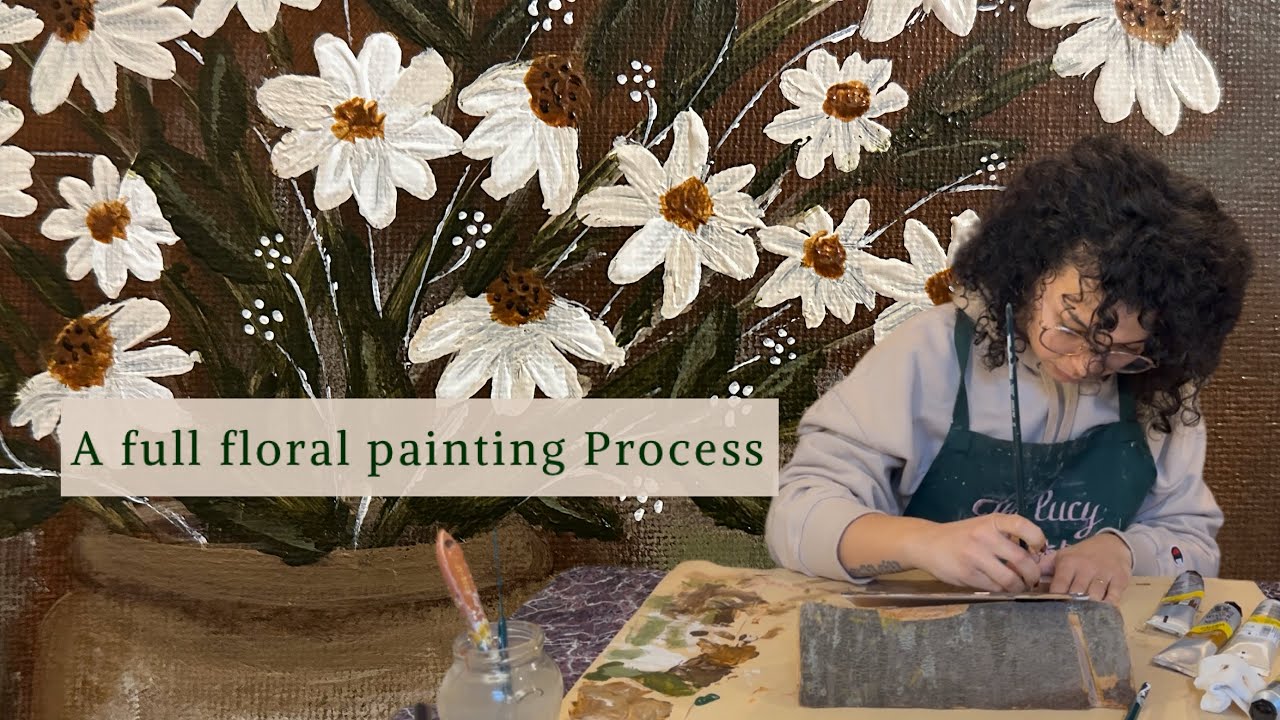 A Floral Painting Process