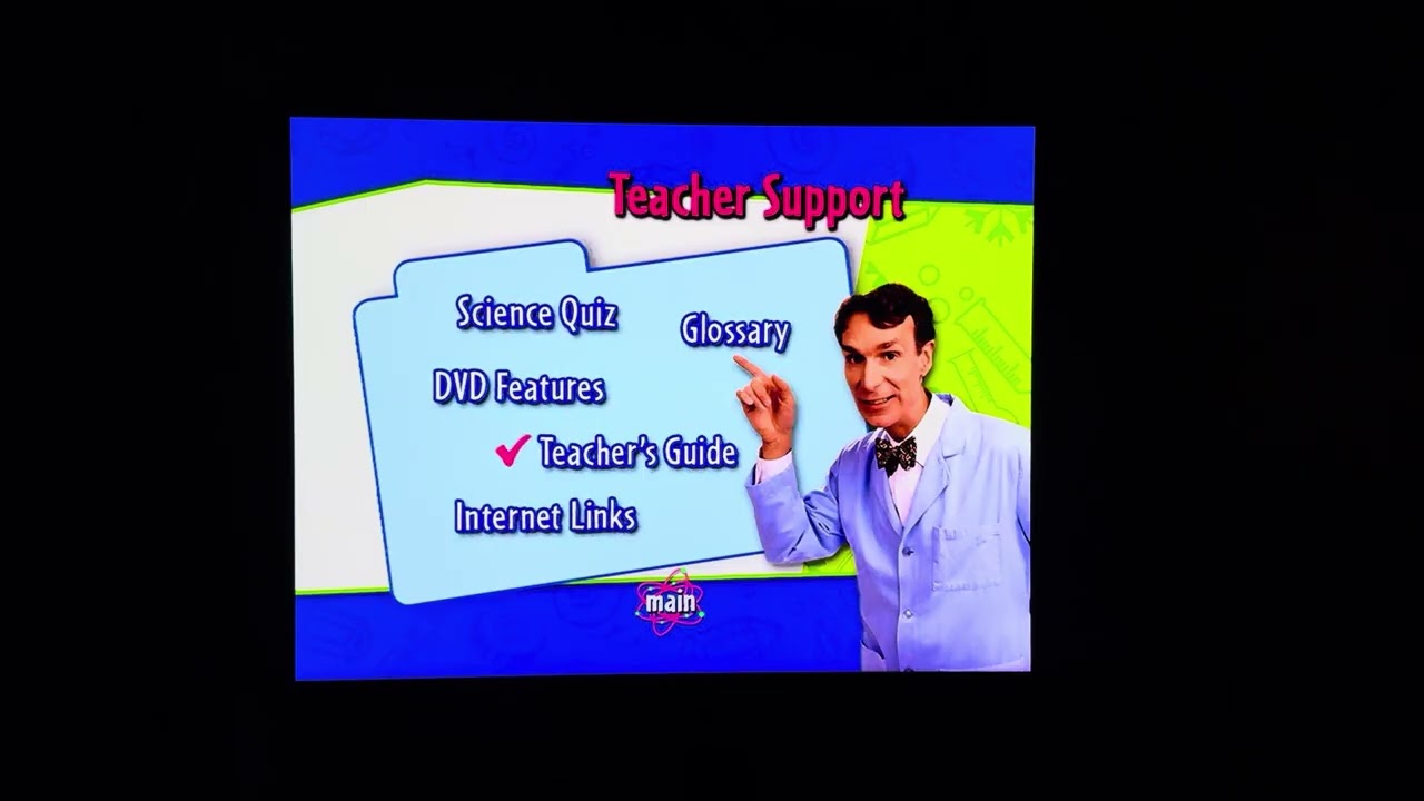 Bill Nye the science guy blood and circulation 2008 DVD menu walk-through