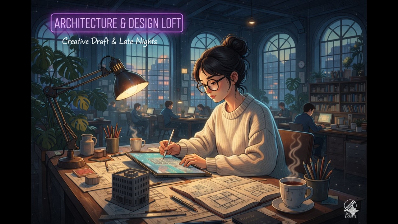 Lofi for Architecture Students 📐 Deep Focus for Drafting & Studio Sessions