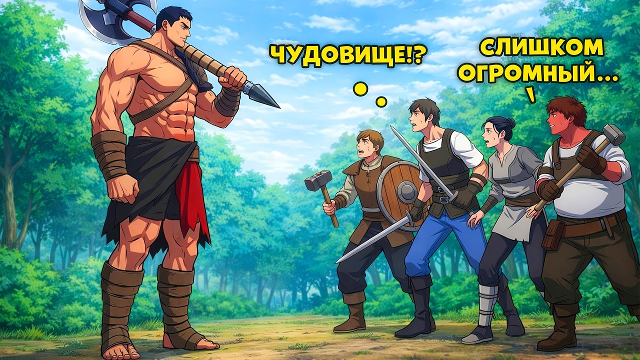 Он попал в новый мир и оказался сильнейшим варваром! - Рекап манхвы