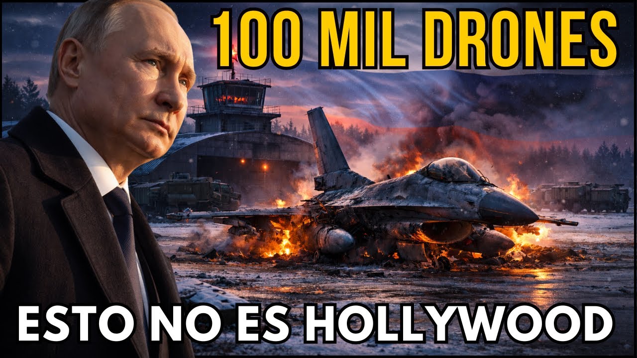 ESTO NO ES HOLLYWOOD 🔴 F-16 y PATRIOT NO PUEDEN FRENAR la TORMENTA RUSA de 1.000 DRONES por SEMANA 🚨