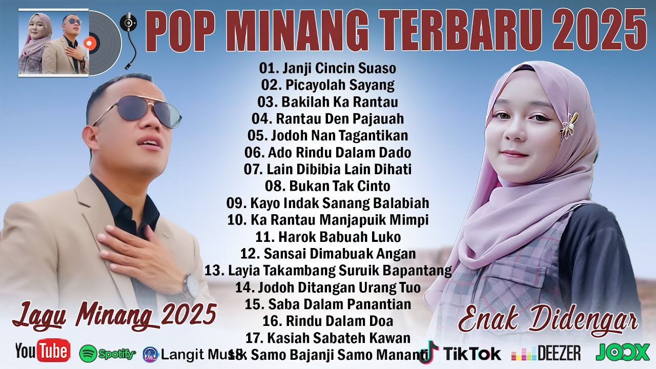 Pop Minang Terbaru & Terpopuler 2025 Saat Ini - Lagu Minang Full Album Bikin Baper 2025