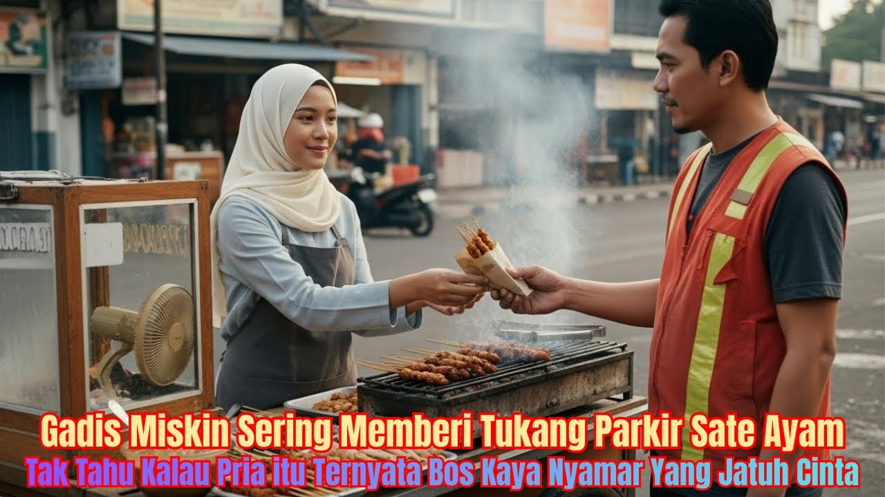 Nyamar Jadi Tukang Parkir, Bos Kaya Jatuh Cinta Pada Gadis Miskin Yang Sering Memberinya Sate Ayam