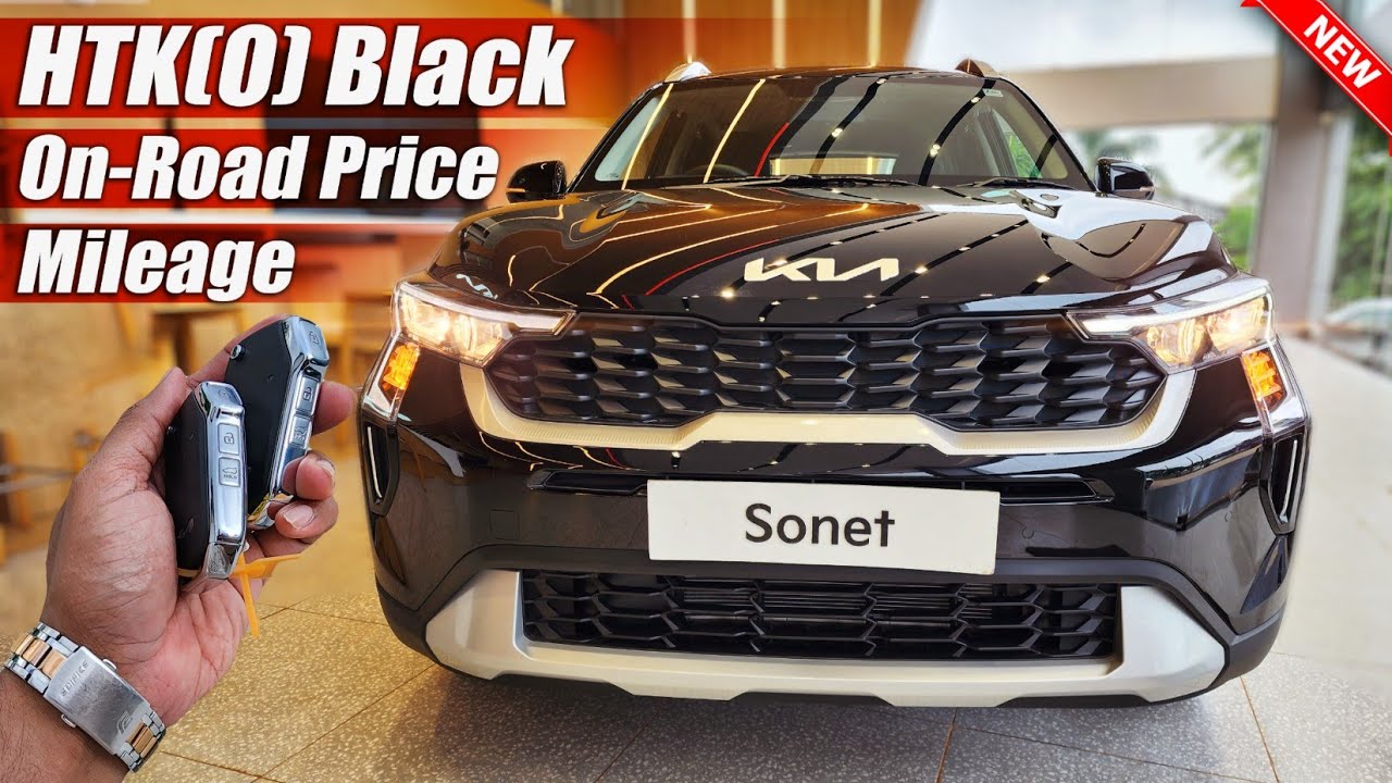 2025 Kia Sonet Black HTK(O) | On Road Price List | Mileage | Features