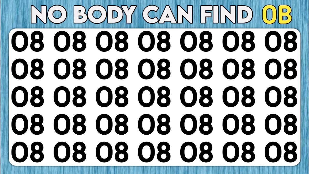 Test your eyes - Number and Letter Puzzle Edition | Observation Skills Sharpness 