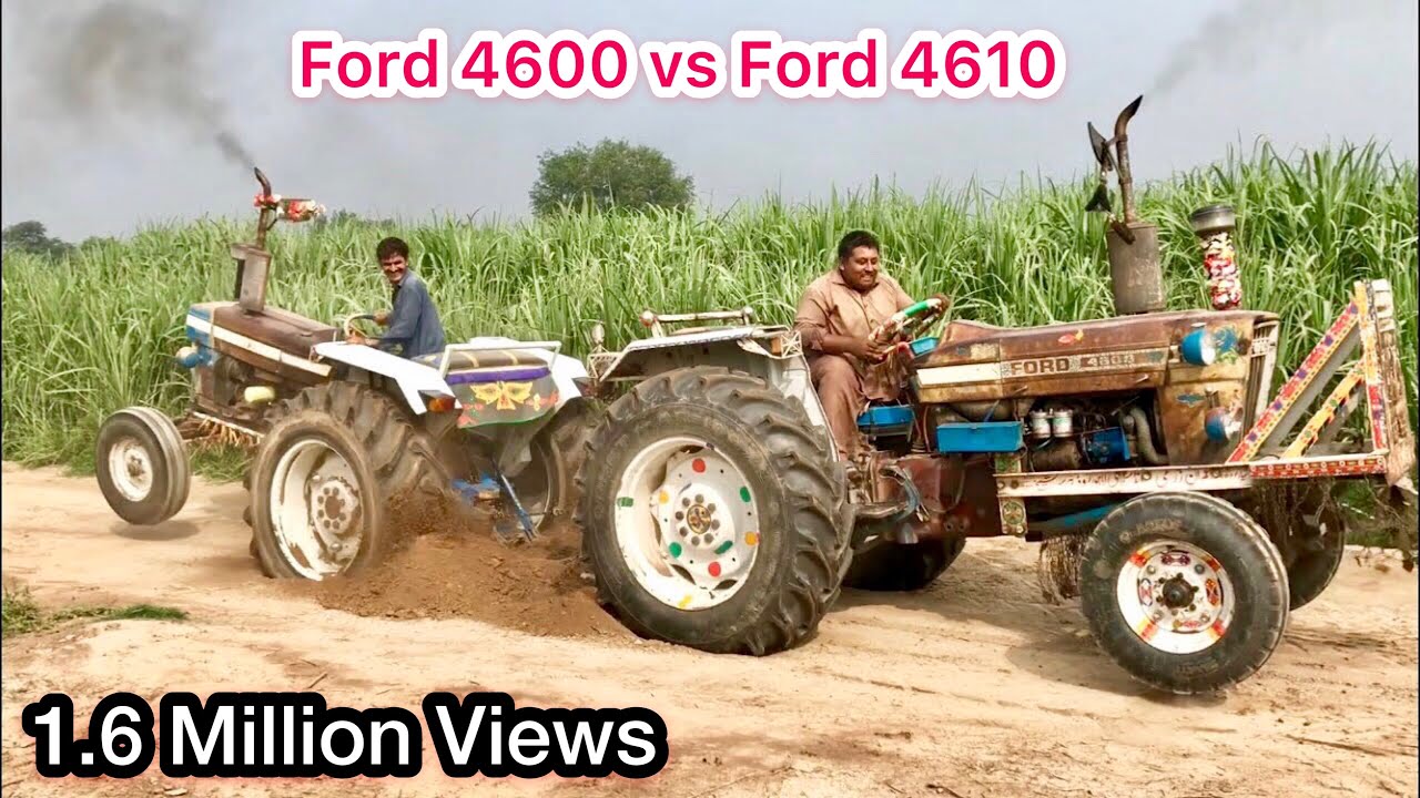Tractor tochan Ford 4600 vs Ford 4610 with out driver