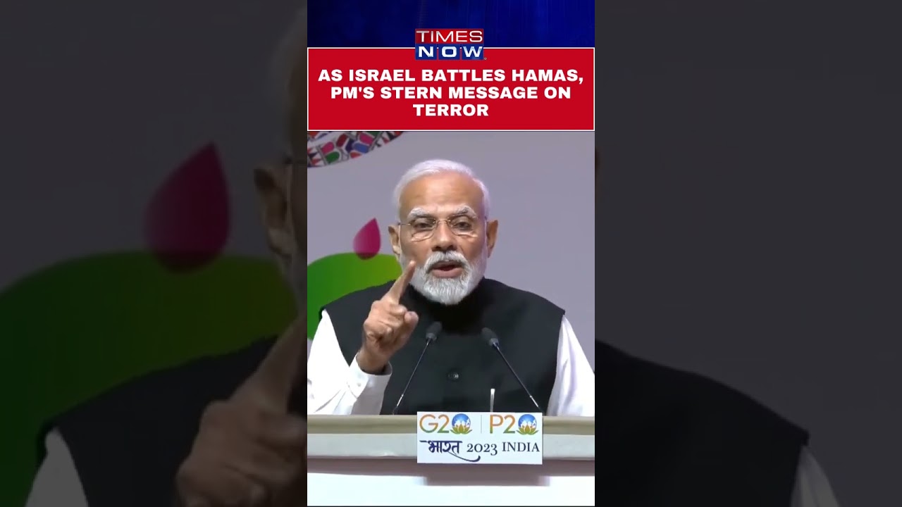 PM Modi Sends Strong Message On Terrorism Amid Escalating Israel-Palestine Conflict #shorts