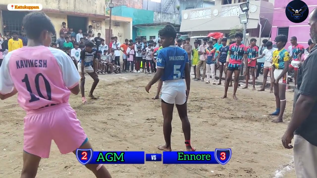 AGM🔥 VS ENNORE 🤼16 AGE match in kattukuppam 1st round#kabaddi#agm#ennore#trend#one#man#show#king#liv