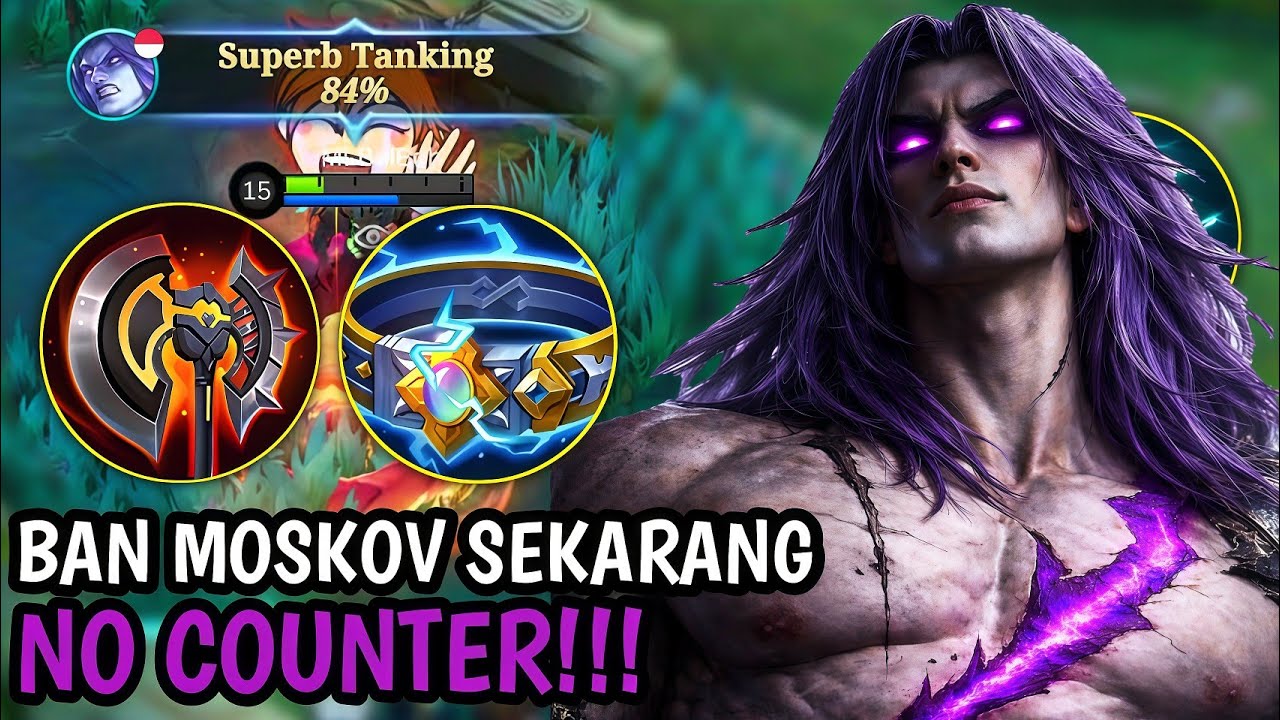 MOSKOV ANOMALI DILAWAN😂 INI DIA MOSKOV BUILD TOMBAK SUKA JALAN JALAN 100% MVP| MLBB