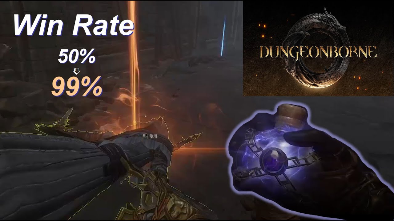 Dungeonborne: Use ThunderClap Flask to boost the win rate in battles | Solo PvP Highlights