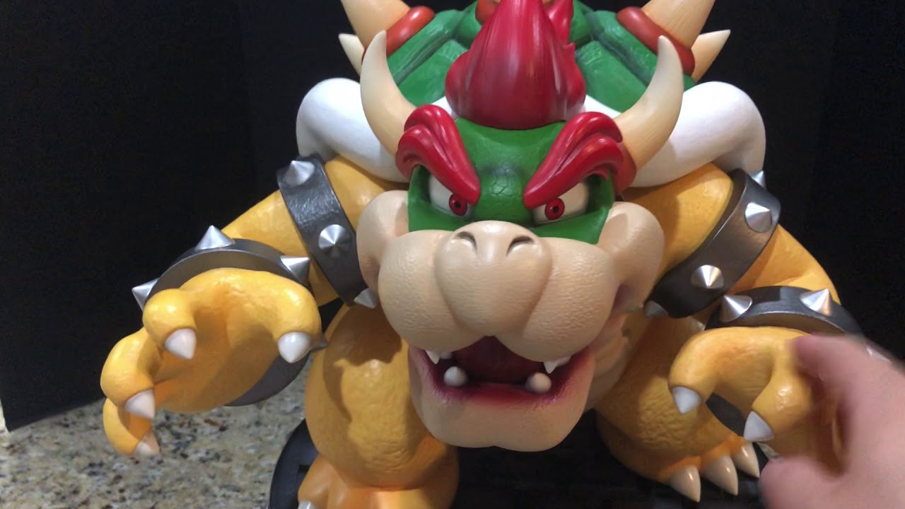 Nintendo Super Mario Brothers Bowser Statue Exclusive First4Figures Massive with Killer Light Up!!