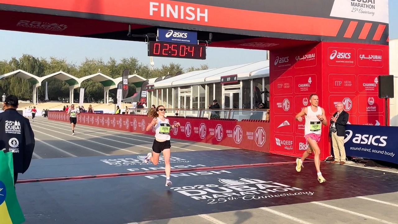 The Most Unexpected Thing Happened! Second Place Finish? Dubai Marathon 2026 RACE VLOG