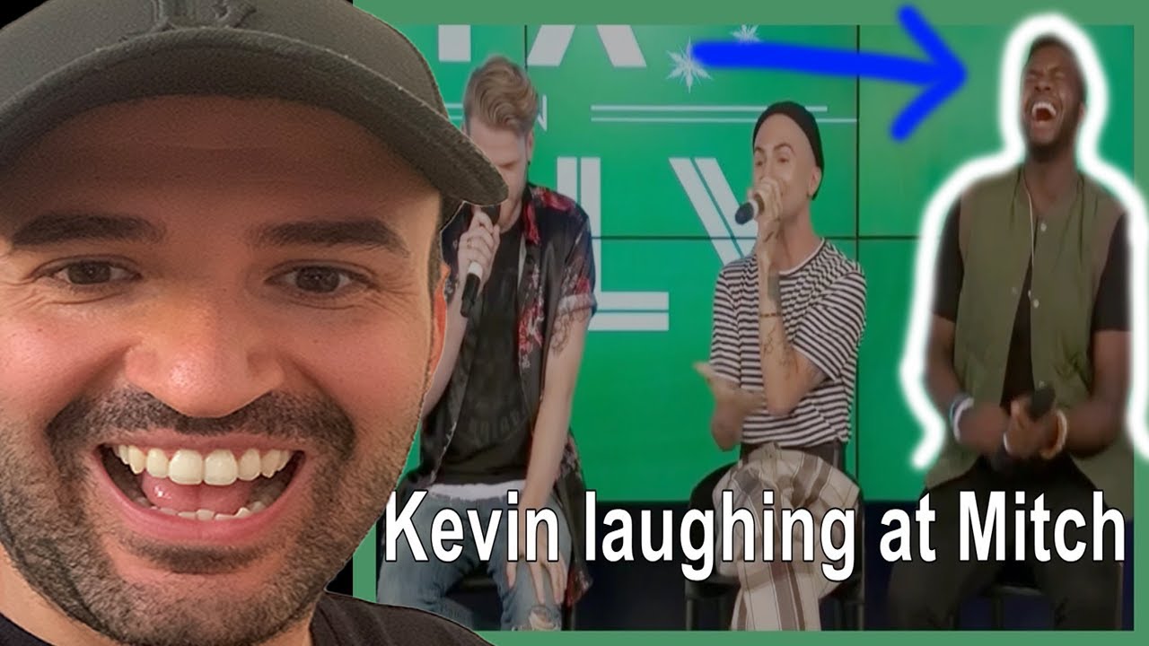 {MEVIN} - Pentatonix "Kevin laughing at Mitch" (First Reaction)