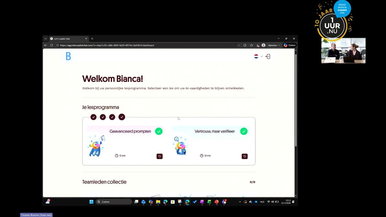 1uur.nu | Livesessie Microsoft 365 Copilot: In gesprek over Let's Copilot Chat