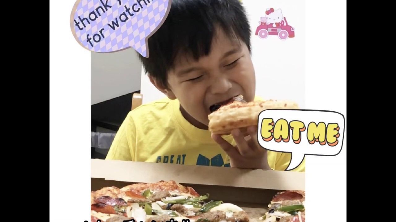 【モックバン】ピザを美味しそうに食べる(eating costco big pizza)(mukbang)