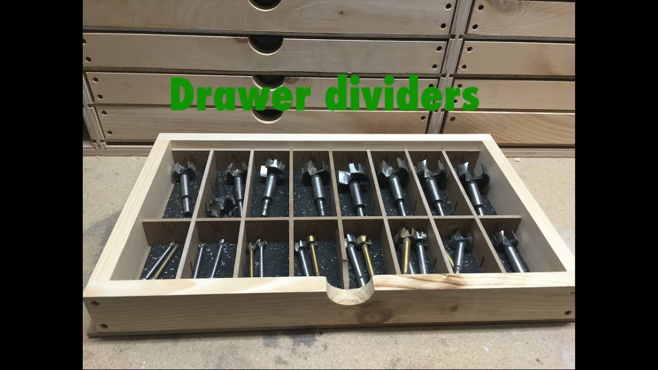 Shop organization: Drawer dividers!