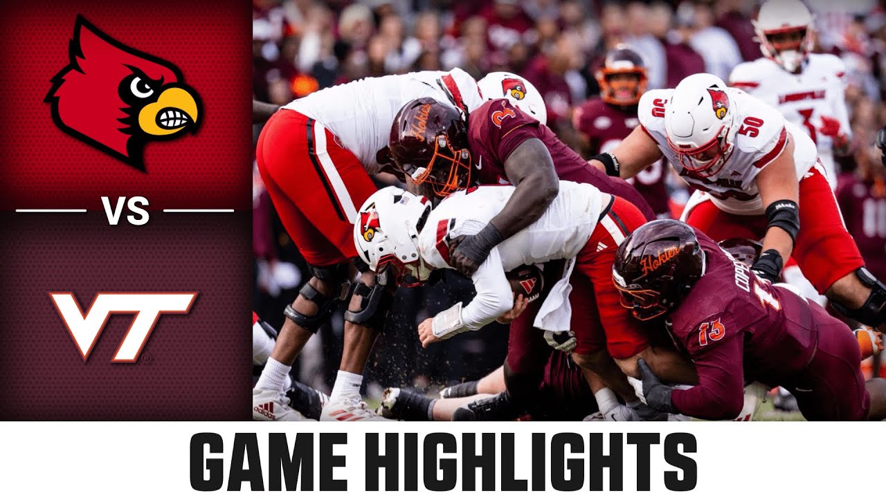 Louisville vs Virginia Tech Game Highlights | 2025 ACC Football