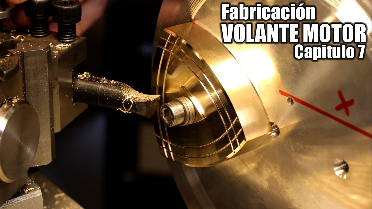VOLANTE DE INERCIA de un Motor V180 ARTESANAL