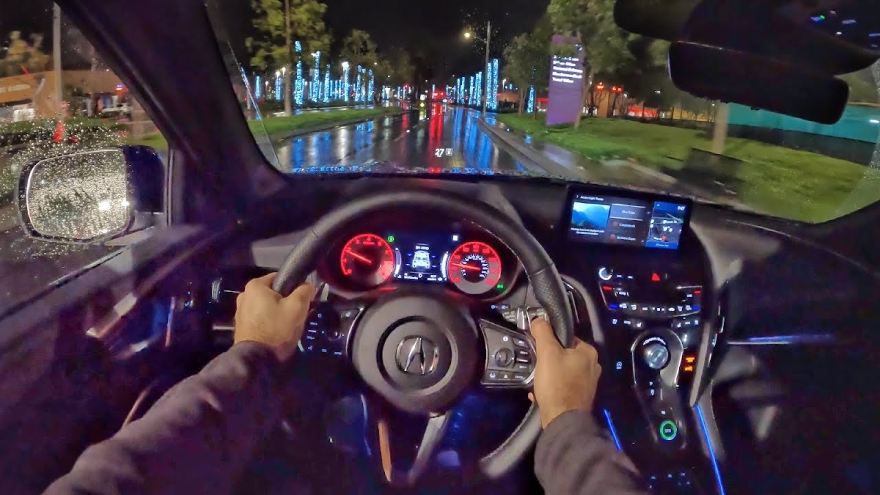2022 Acura RDX A-Spec Advance POV Night Drive (3D Audio)(ASMR)