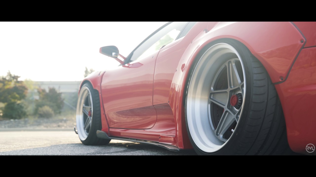 The first Liberty Walk Ferrari F430 with RVL Wheels Centerlock