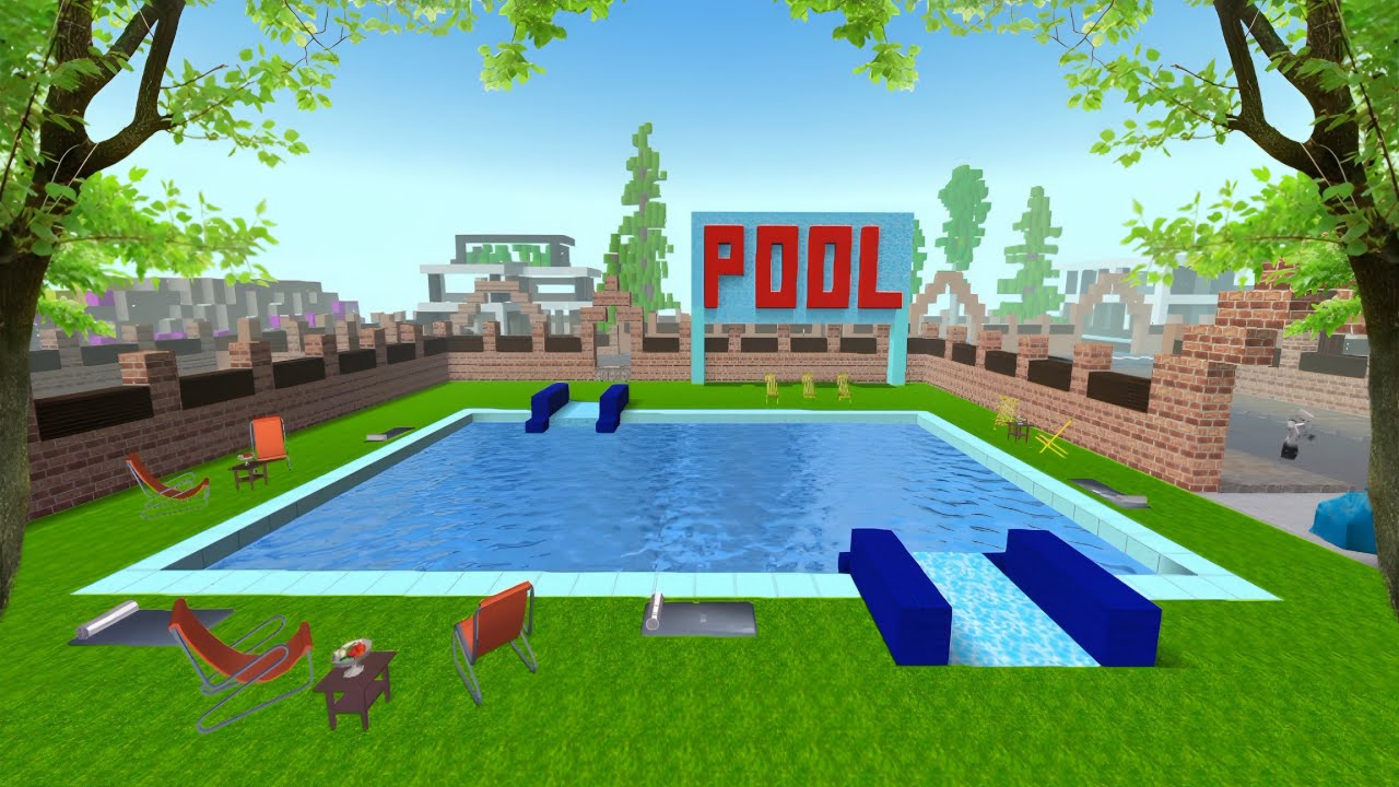 SCHOOL PARTY CRAFT – INSANE I BUILT THE BIGGEST LUXURY POOL IN OUR CITY!