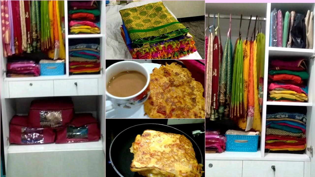 ಲೇಡೀಸ್ ವಾಡ್೯ರೋಬ್ organisation || ಟೀ ಟೈಮ್ snack ವೆಜ್ ಆಮ್ಲೆಟ್ sujislifestyle